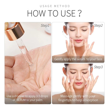 🌟 LAIKOU Sérum Visage 7 Flacons – 24K Or, Escargot, Sakura, Acide Hyaluronique, Vitamine C & Niacinamide