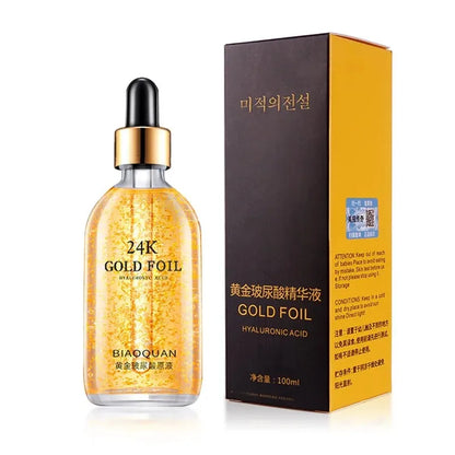 ✨ Sérum Visage 24K Or, Acide Hyaluronique & Niacinamide