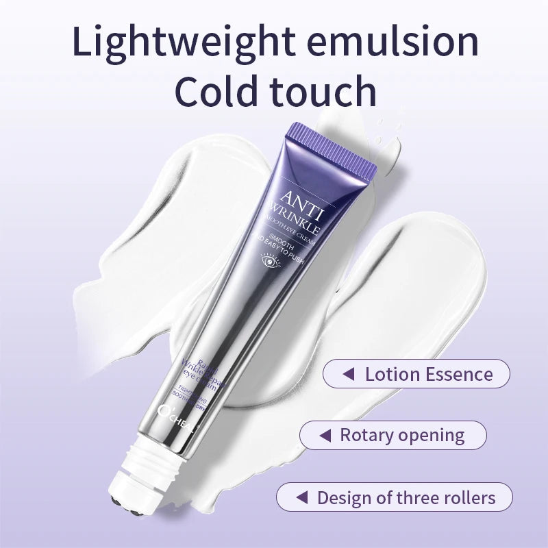 🌟 O'CHEAL Crème Contour des Yeux – Roller Massage