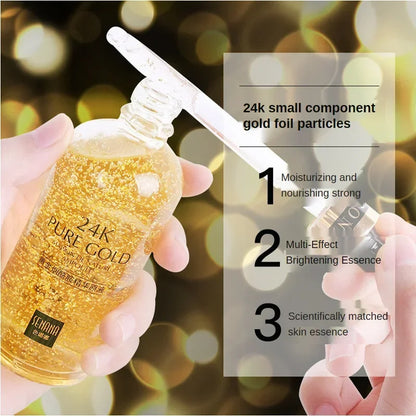 ✨ Sérum Visage 24K Or, Acide Hyaluronique & Niacinamide