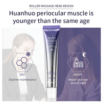 🌟 O'CHEAL Crème Contour des Yeux – Roller Massage